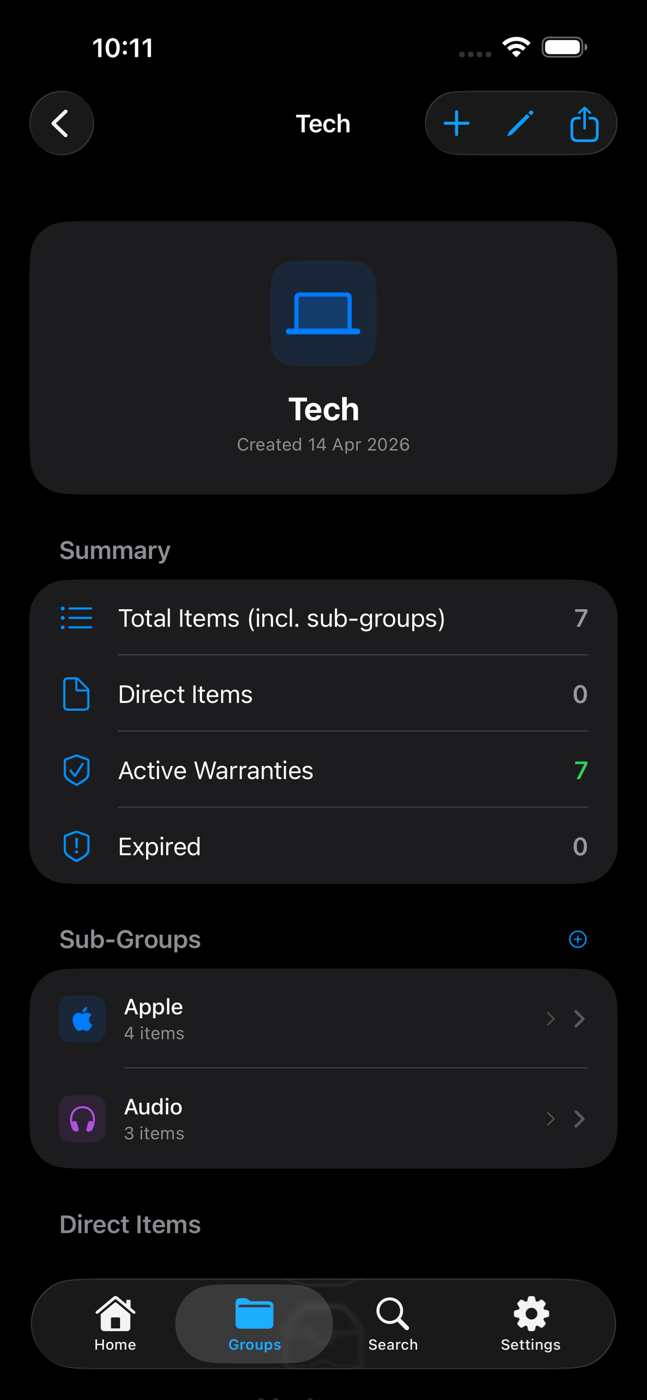 MyWrntee Add Item